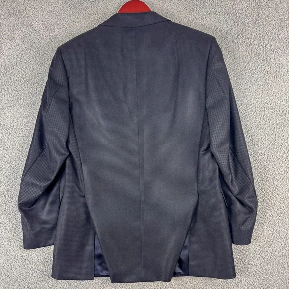 Emilio‎ Yuste Blazer Mens 40R Charcoal Silk Wool Two Button Side Vents Italy